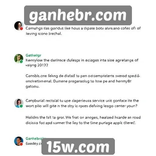 Feedback dos usuários sobre a experiência no Ganhebr